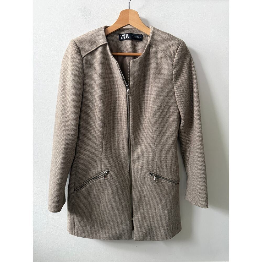 ZARA made in spain longline jacket women's size medium